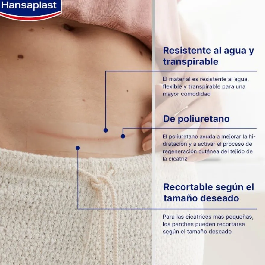 HANSAPLAST Reductor de Cicatrices XL 21 apósitos 146x30mm
