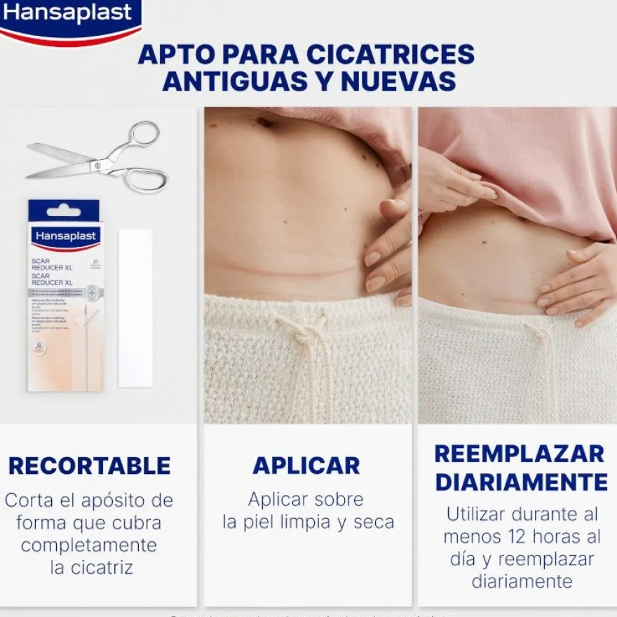 HANSAPLAST Reductor de Cicatrices XL 21 apósitos 146x30mm