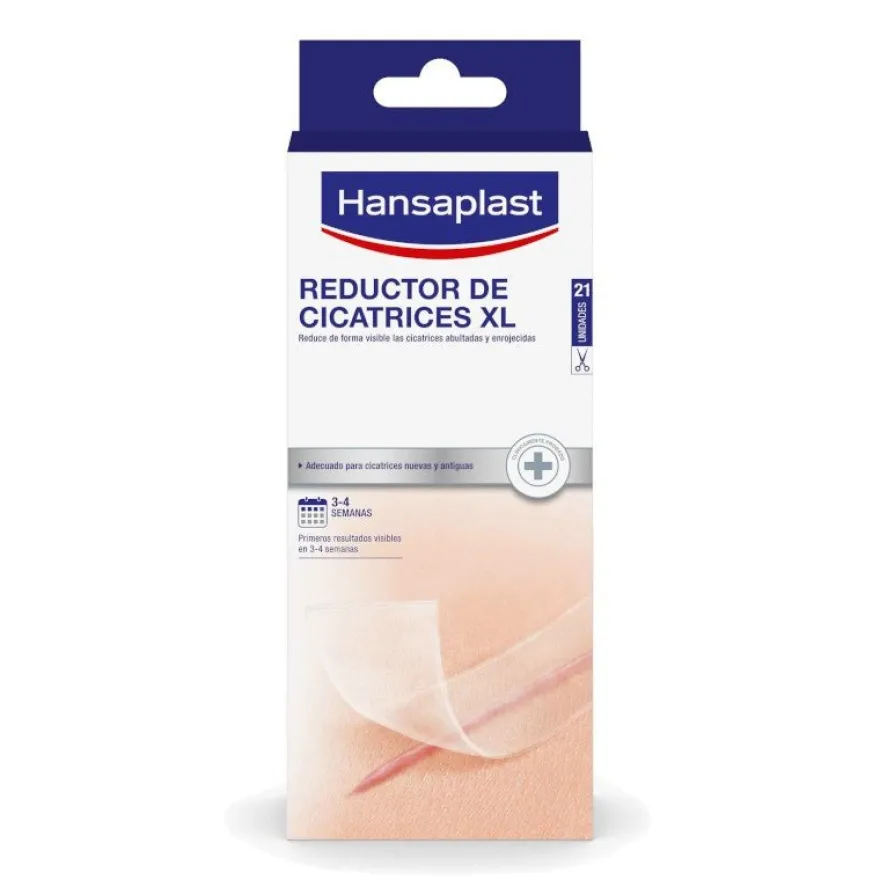 HANSAPLAST Reductor de Cicatrices XL 21 apósitos 146x30mm