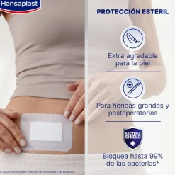 Hansaplast Sensitive XXL 10 x 8cm 5 apósitos