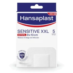 Hansaplast Sensitive XXL 10 x 8cm 5 apósitos