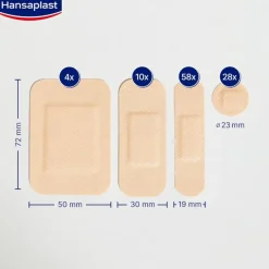 Hansaplast Universal Surtido 4 tamaños 100 apósitos