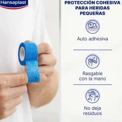 HANSAPLAST Venda Cohesiva para Dedos Azul 5m x 2,5cm