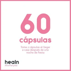 HEALN AfterPartyAid Multivitamínico Anti Resaca 60 Cápsulas