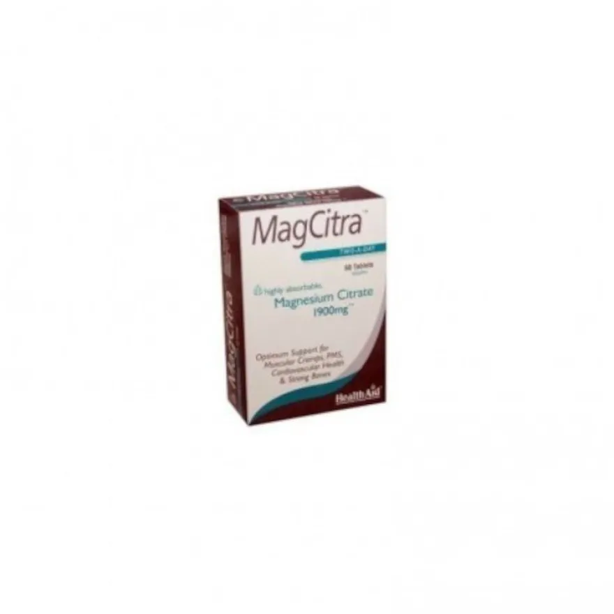 Health Aid MagCitra 1900 mg 60 Comprimidos