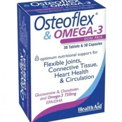 Health Aid Osteoflex + Omega 3 30 Comprimidos + 30 Cápsulas