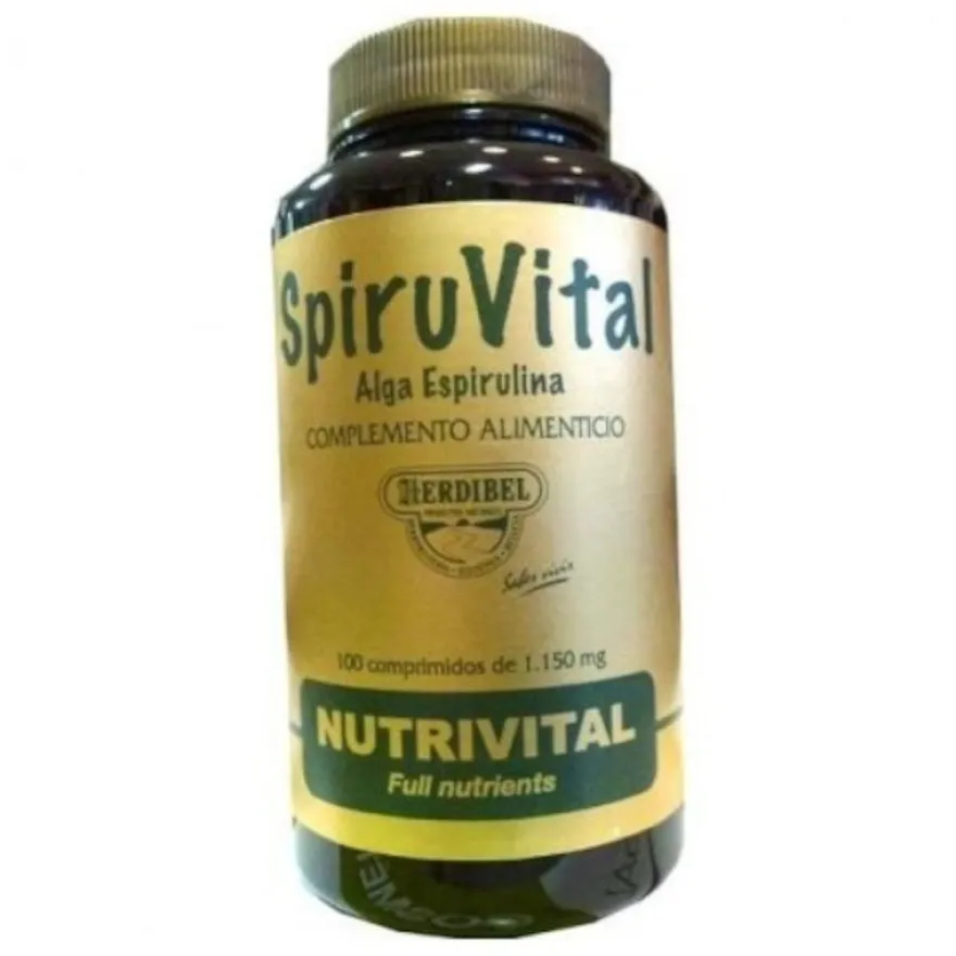 Herdibel Spiruvital Alga Espirulina 1000 mg 100 Comprimidos