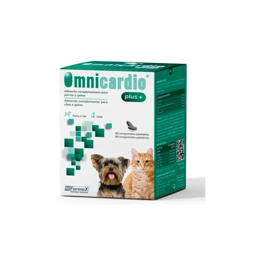 Hifarmax Omnicardio Plus Suplemento para Perros y Gatos 60 comprimidos