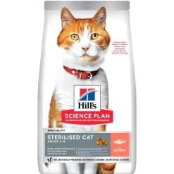 Hill's Science Plan Sterilised Salmón Gatos Adultos 7 kg
