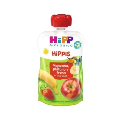 Hipp Biológico Bolsita Hippis Manzana, Plátano y Fresa 100gr