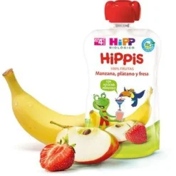 Hipp Biológico Bolsita Hippis Manzana, Plátano y Fresa 100gr