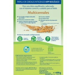 HIPP Biológico Papilla Multicereales Integrales +6 meses 400gr