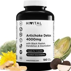 Hivital Alcachofa Detox 4000 mg 180 Cápsulas