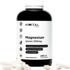 Hivital Magnesio 200 mg de Citrato de Magnesio 240 cápsulas