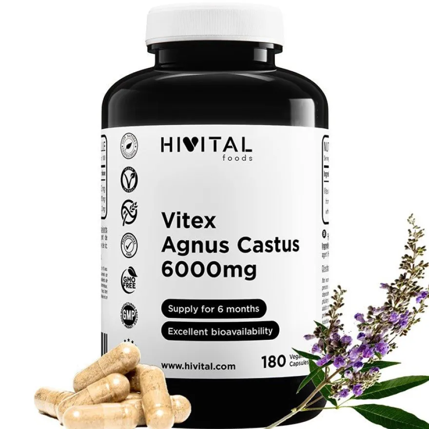 Hivital Vitex Agnus Castus 6000 mg 180 Cápsulas