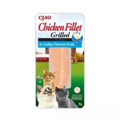 Inaba Churu Cat Filetes de Pollo a la Parrilla en Caldo de Vieira Snack Gatos