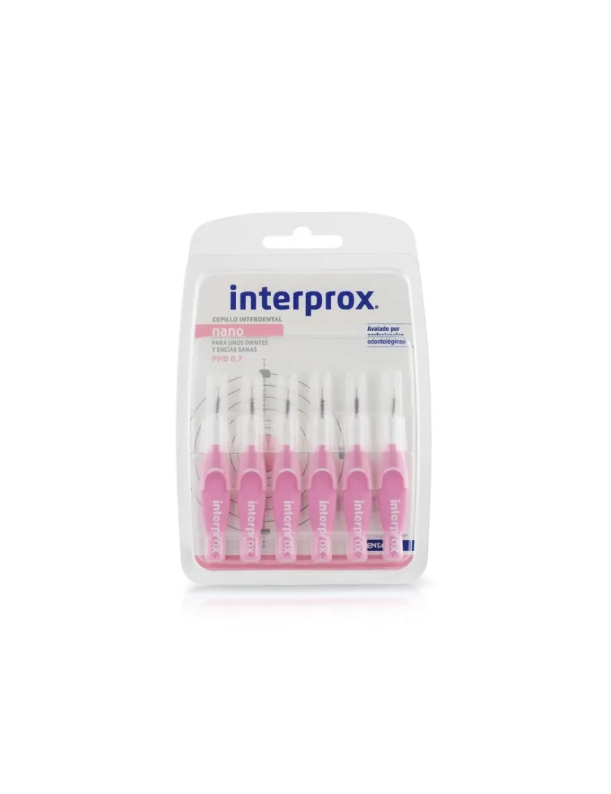 INTERPROX Cepillo Interproximal Recto Nano 0.7 x6 uds