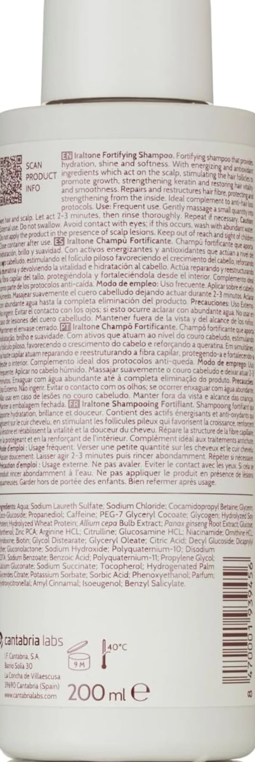 IRALTONE Champú Fortificante 200ml