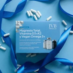 IVB Pack Magnesio Total 60 Cápsulas + Vegan Omega 3+ 30 Cápsulas + Vitamina D3+K2 60 Cápsulas