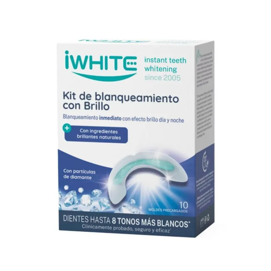 iWHITE Diamond Kit de Blanqueamiento Dental 10 moldes
