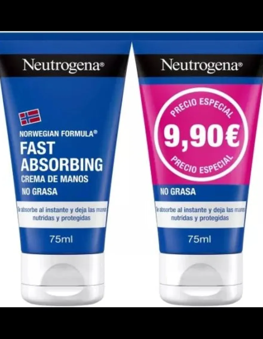 Johnson And Johnson Neutrogena Crema de Manos Rápida Absorción Dúo 150ml
