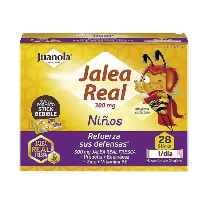 JUANOLA Jalea Real Niños 28 sticks