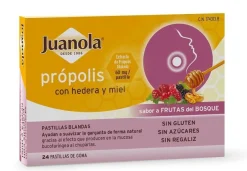 JUANOLA Própolis con Hedera y Miel sabor Frutas del Bosque 24 Pastillas Blandas