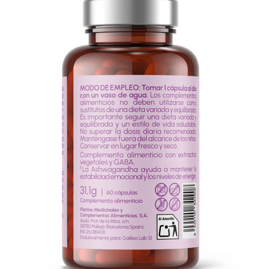 Just Elements Ashwagandha Keep Calm 120 cápsulas