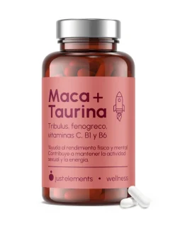 Just Elements Maca Negra + Taurina 120 Cápsulas