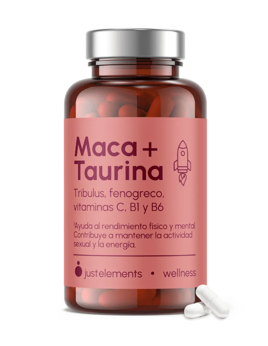 Just Elements Maca Negra + Taurina 120 Cápsulas