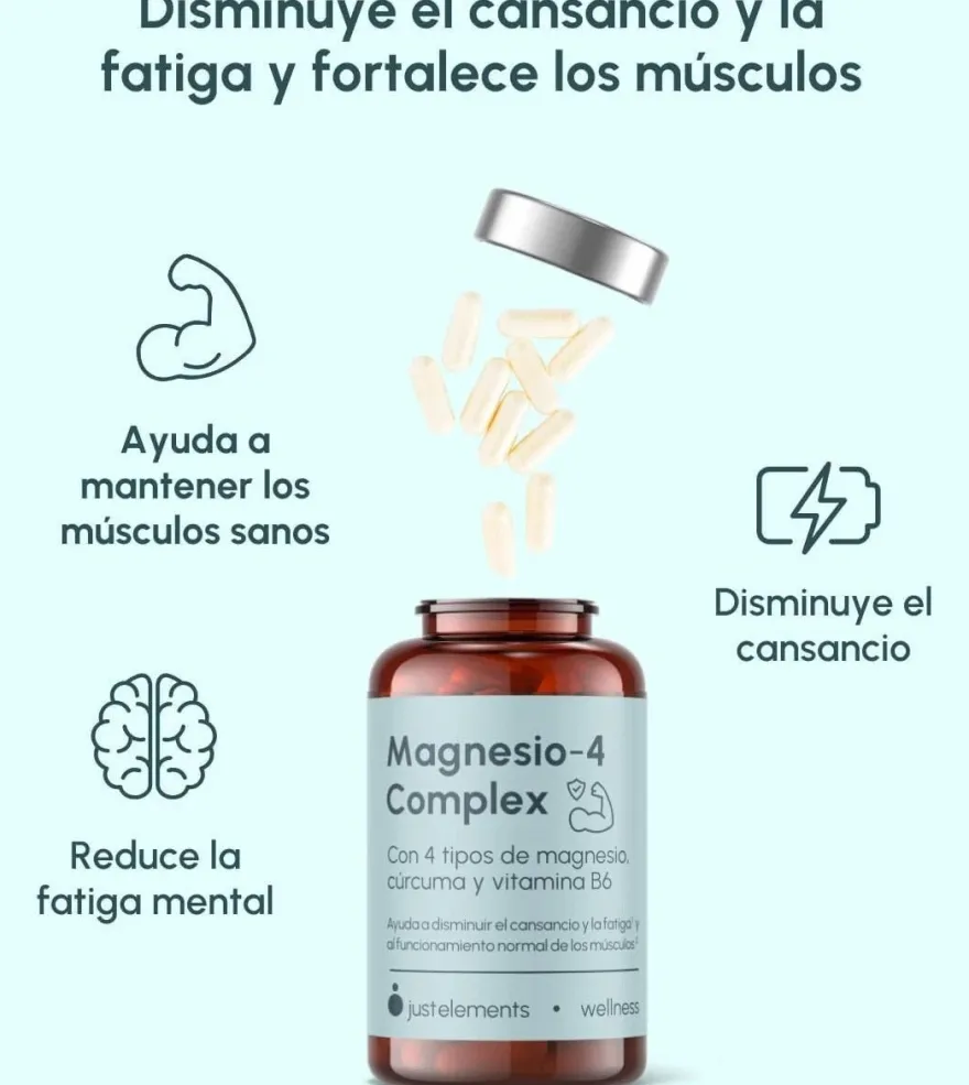 Just Elements Magnesio 4 Complex 120 Capsulas
