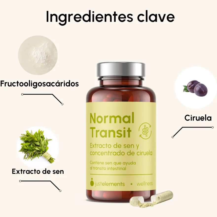 Just Elements Normal Transit Laxante Natural 30 cápsulas