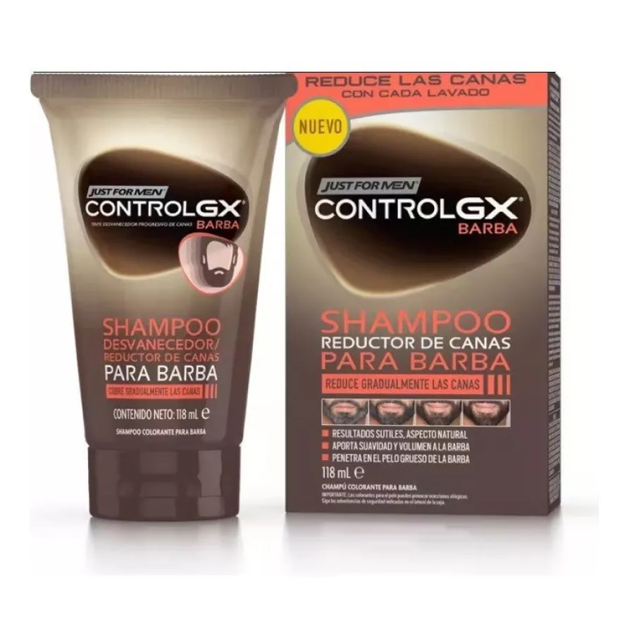 JUST FOR MEN Control GX Barba Champú Reductor de Canas 118ml