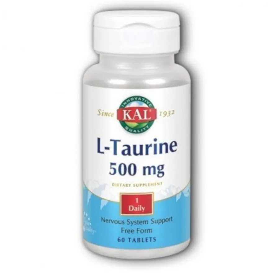 Kal L-Taurina 500 mg 60 Cápsulas