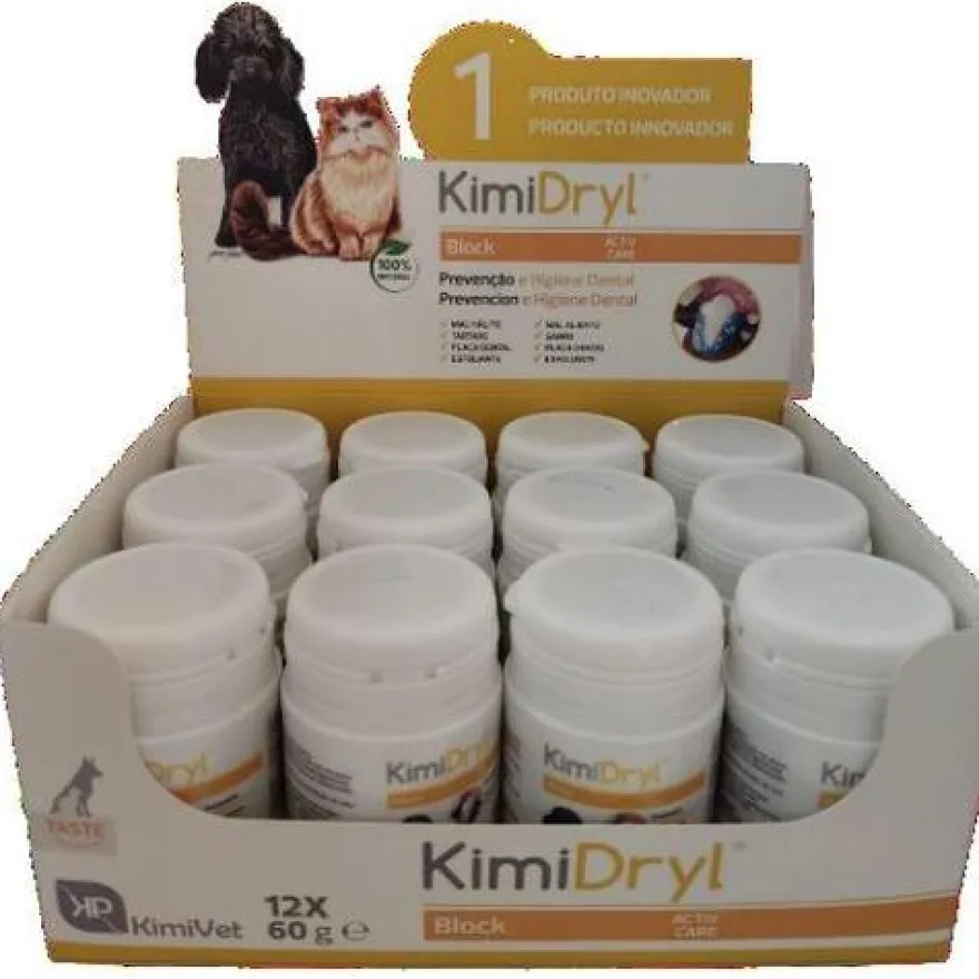 KimiVet KimiDryl Bloque Suplemento Bucal 60gx12 ud