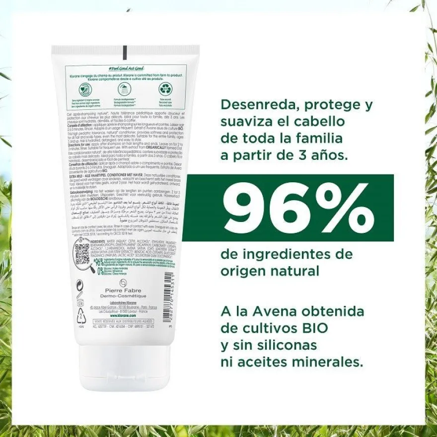KLORANE Acondicionador a la Avena 200ml