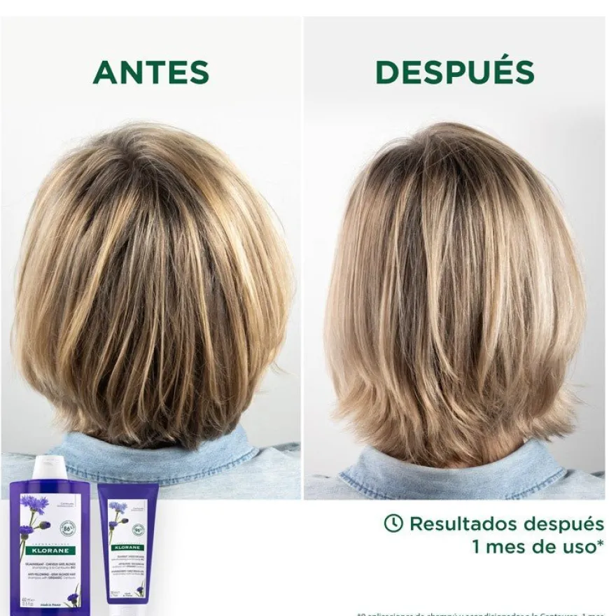KLORANE Acondicionador a la Centaurea Pelo Rubio y Gris 200 ml