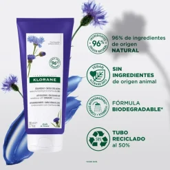 KLORANE Acondicionador a la Centaurea Pelo Rubio y Gris 200 ml