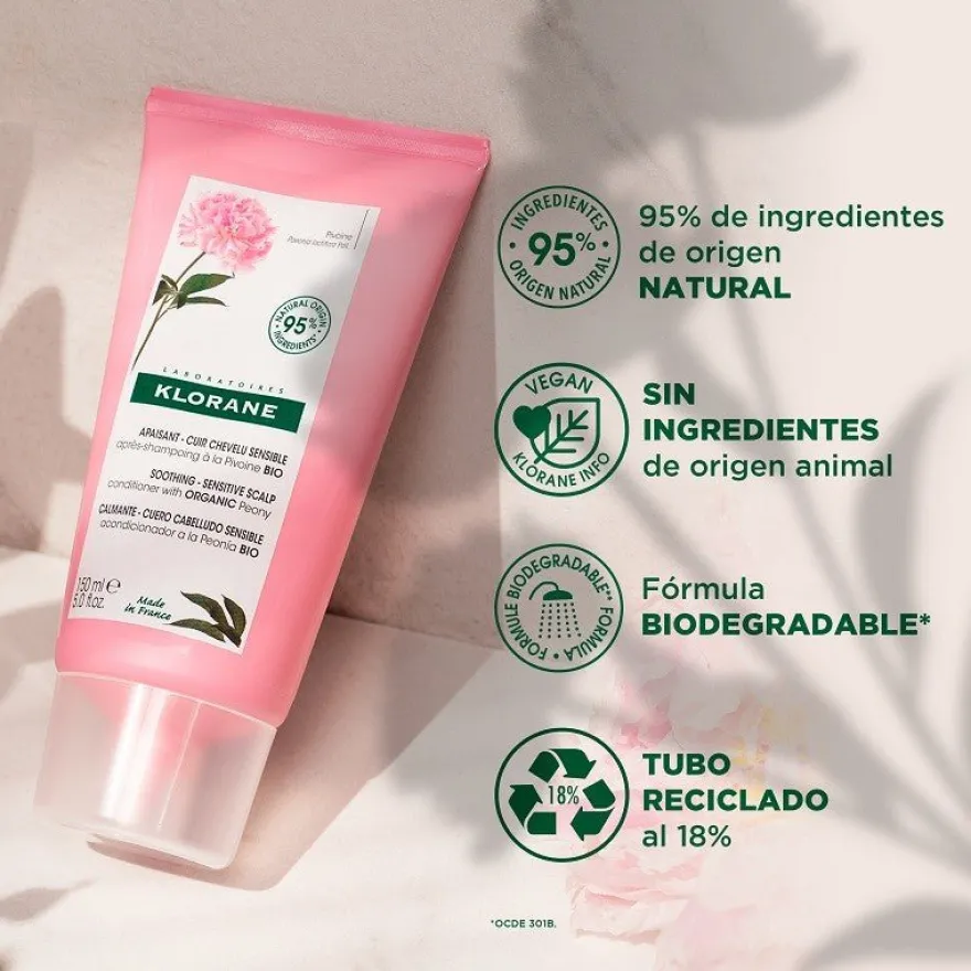 KLORANE Acondicionador a la Peonía 150ml