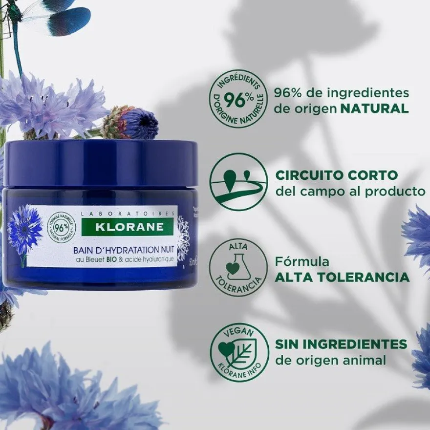 KLORANE Baño de Hidratación Noche Aciano 50ml