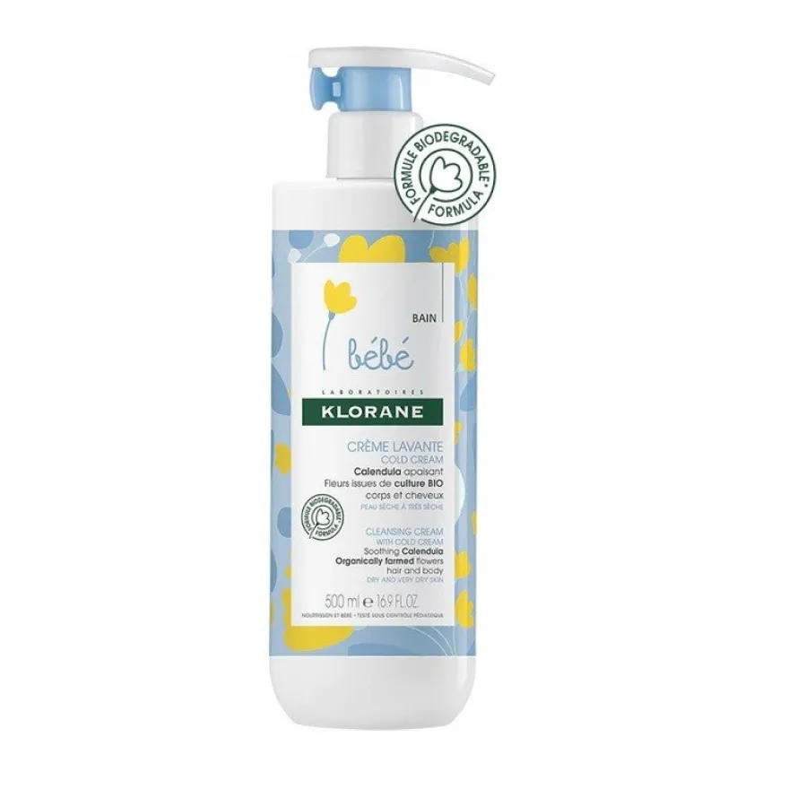 KLORANE BEBÉ Crema Limpiadora Cold Cream 500ml