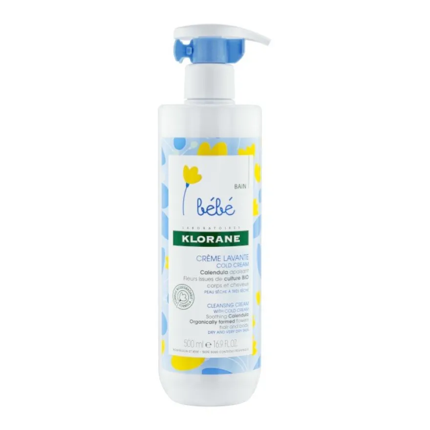 KLORANE BEBÉ Crema Limpiadora Cold Cream 500ml