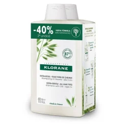 KLORANE Champú a la Leche de Avena DUPLO 2x400ml