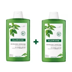 KLORANE Champú a la Ortiga Cabello Graso DUPLO 2x400ml