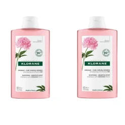 KLORANE Champú a la peonía Duplo 2 x400 ml