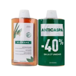 Klorane Champú Reequilibrante Anticaspa Galanga Duplo 2x400 ml