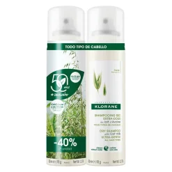 KLORANE Champú Seco con Leche de Avena DUPLO 2x150ml