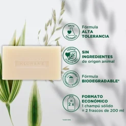 KLORANE Champú Sólido Avena 80gr