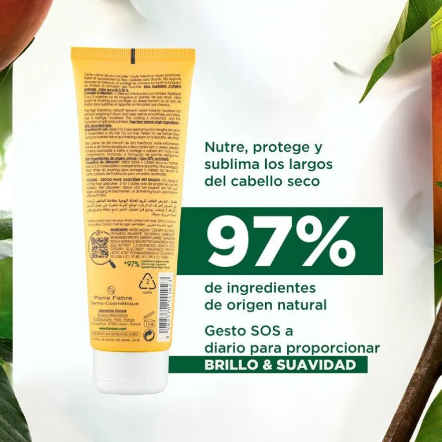 KLORANE Crema de Día a la Manteca de Mango 125 ml