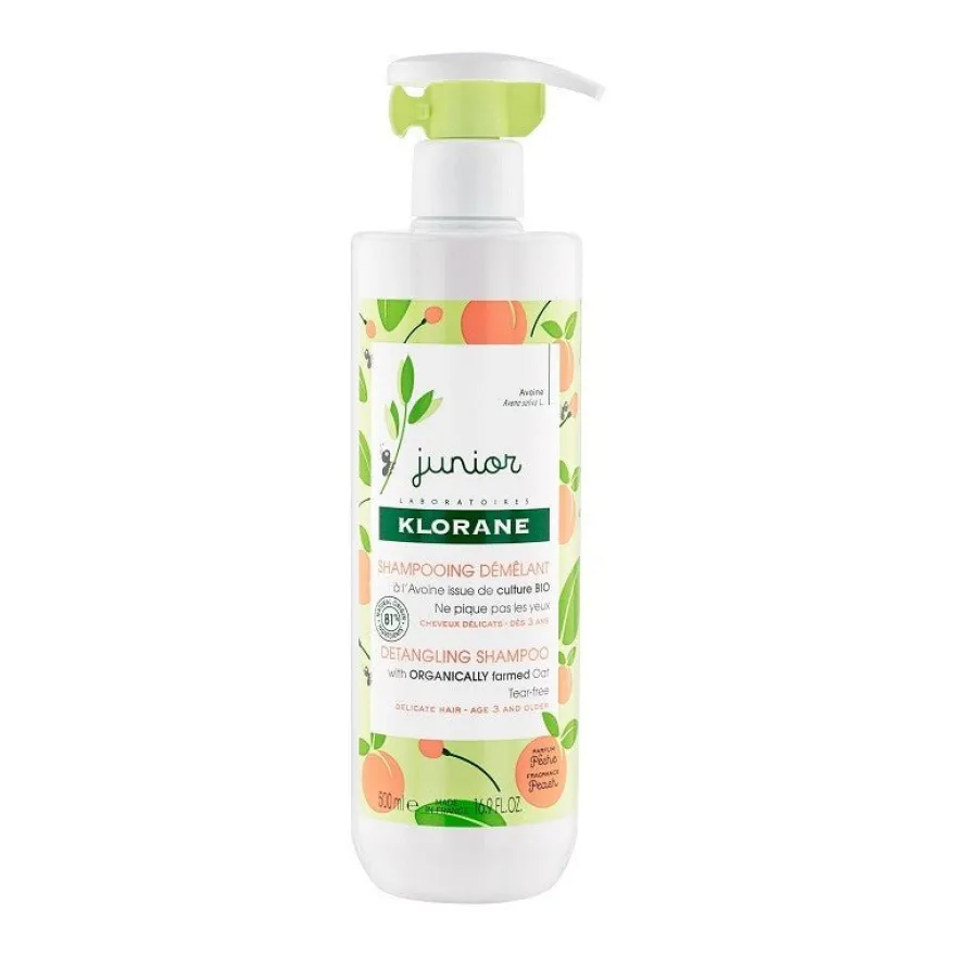 KLORANE JUNIOR Champú Desenredante Melocotón 500ml